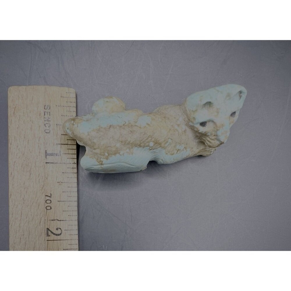 ZUNI FETISH Carved Turquoise Mountain Lion by Josh Mecale NATIVE AMERICAN - Picture 10 of 10